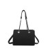 T11592 - Bolso de mano con doble asa de cadena entrelazada
