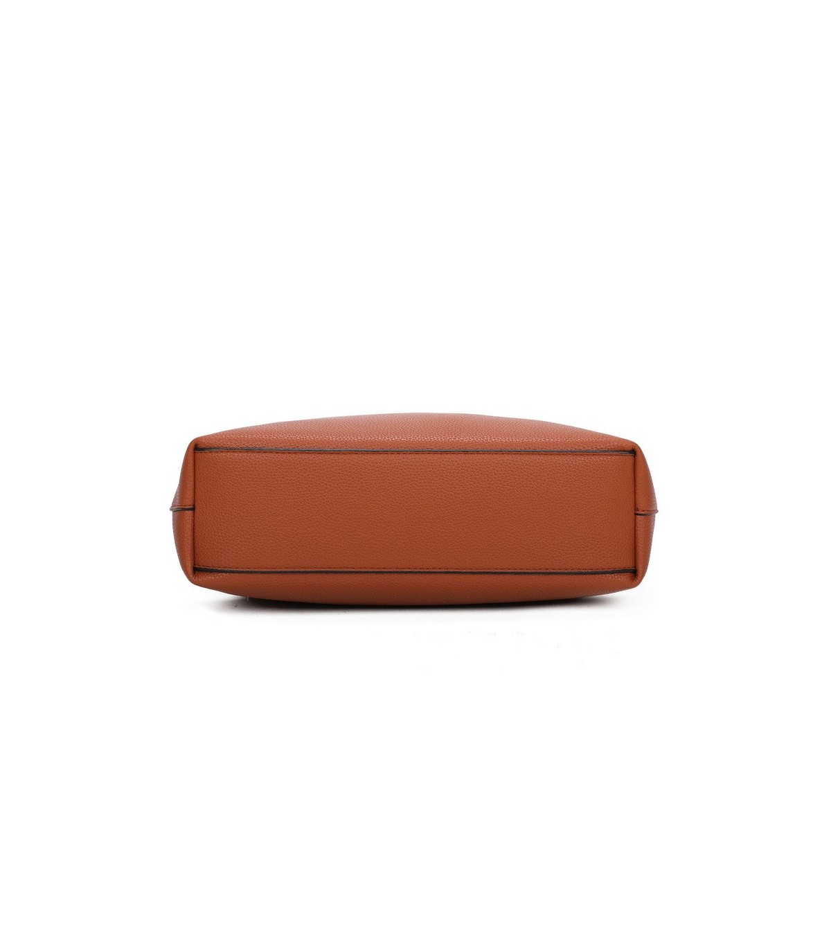 T11585 - Bolso bandolera con pequeño bolso interior de cierre de botón y pañuelo y bandolera rayada