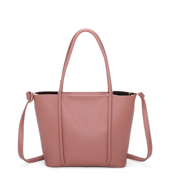 T11563 - Bolso bandolera con pompón y bolsillo frontal