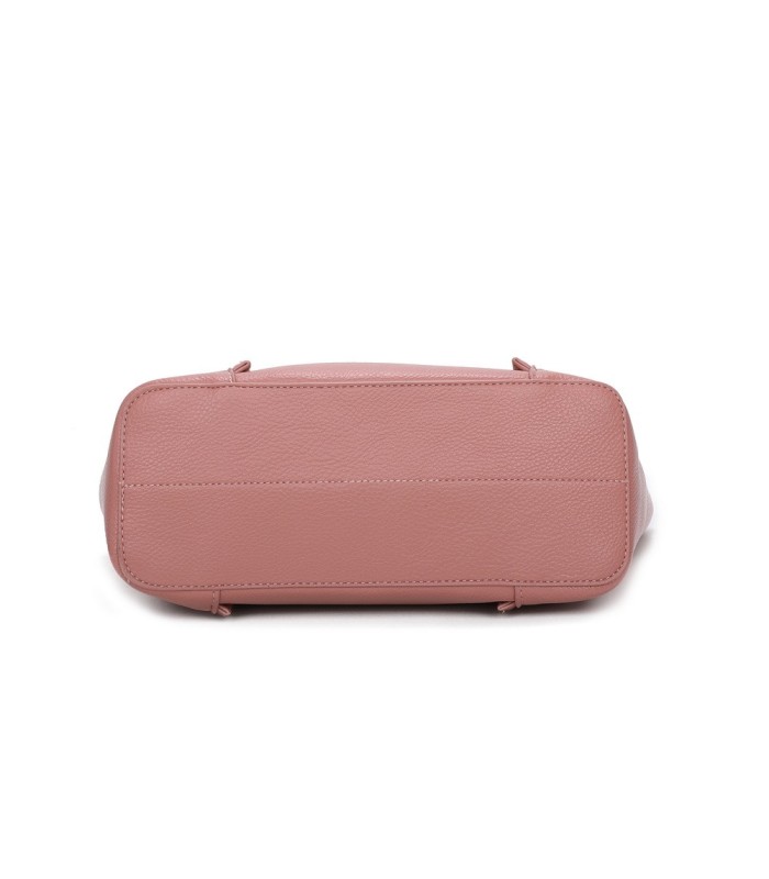 T11563 - Bolso bandolera con pompón y bolsillo frontal
