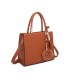 T11576 - Bolso bandolera cuadrado para mujer con adornos de pañuelo y borla