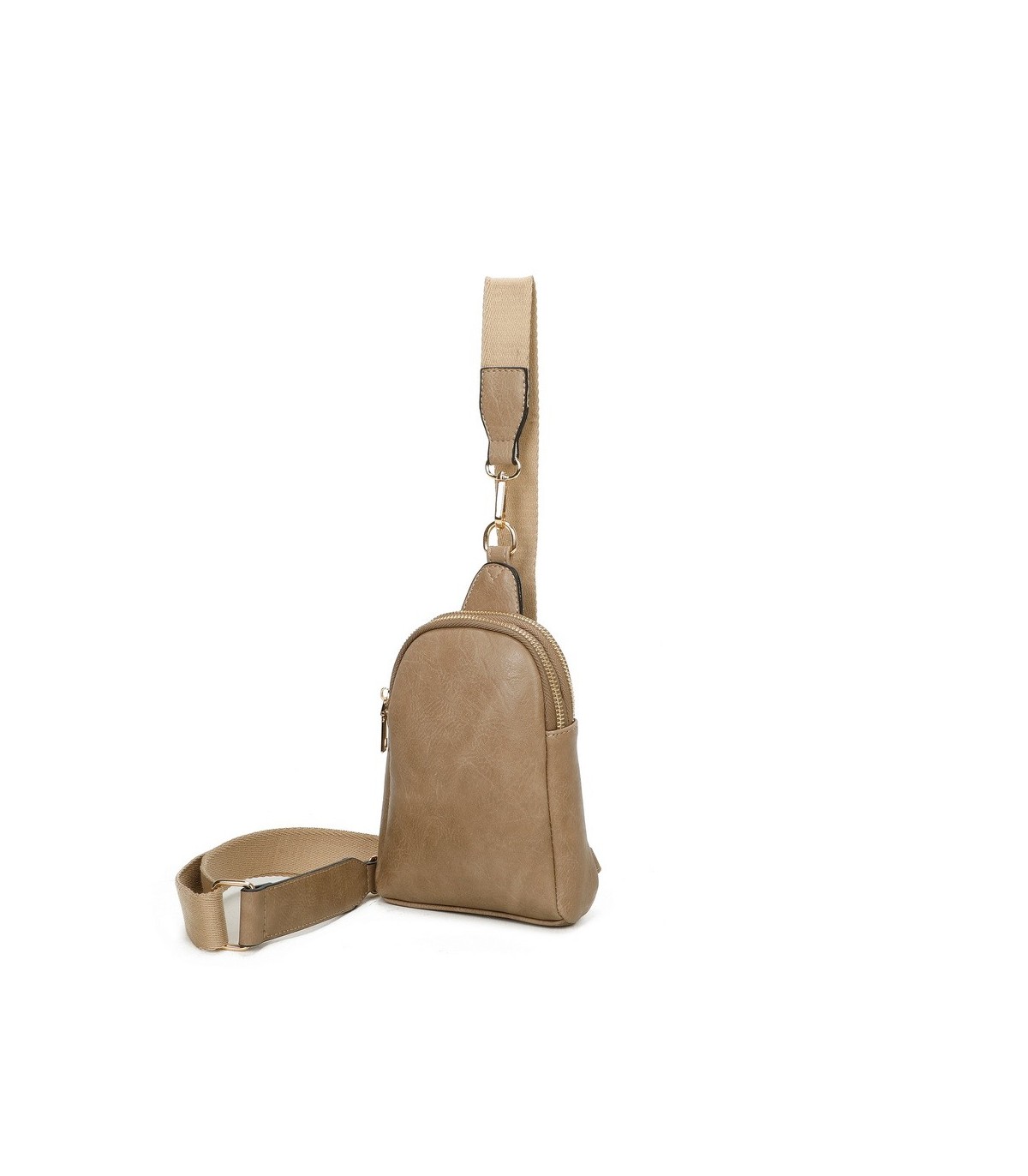 T11603 - Mochila bandolera de dos compartimentos para mujer como bolso porta móvil