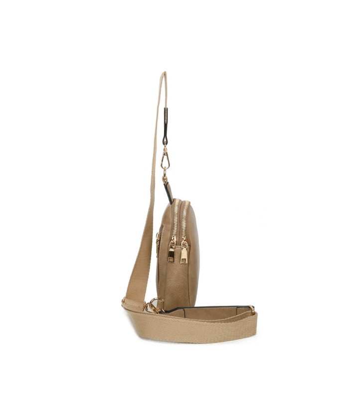T11603 - Mochila bandolera de dos compartimentos para mujer como bolso porta móvil