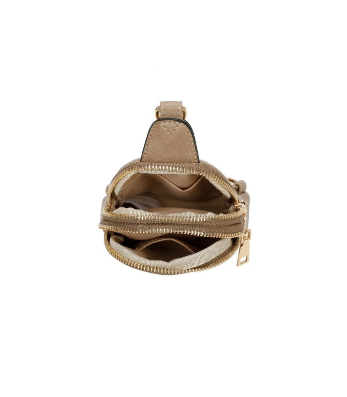 T11603 - Mochila bandolera de dos compartimentos para mujer como bolso porta móvil