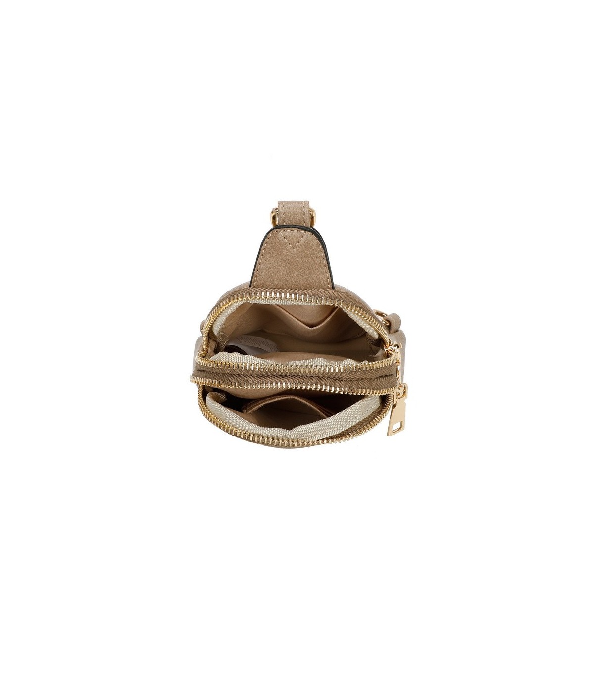 T11603 - Mochila bandolera de dos compartimentos para mujer como bolso porta móvil