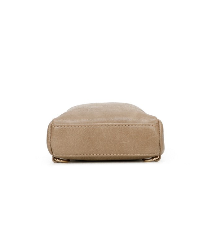 T11603 - Mochila bandolera de dos compartimentos para mujer como bolso porta móvil
