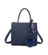 T11576 - Bolso bandolera cuadrado para mujer con adornos de pañuelo y borla