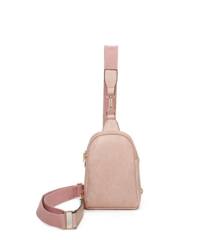 T11603 - Mochila bandolera de dos compartimentos para mujer como bolso porta móvil
