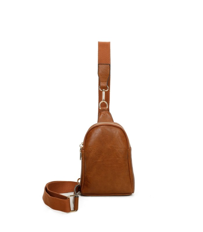 T11603 - Mochila bandolera de dos compartimentos para mujer como bolso porta móvil