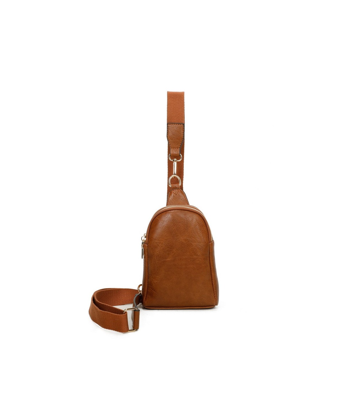 T11603 - Mochila bandolera de dos compartimentos para mujer como bolso porta móvil