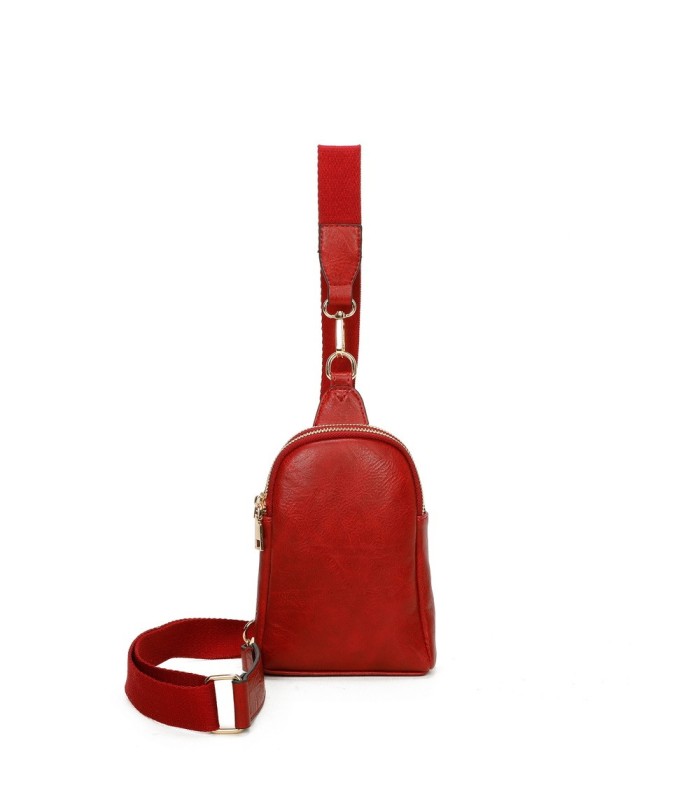 T11603 - Mochila bandolera de dos compartimentos para mujer como bolso porta móvil