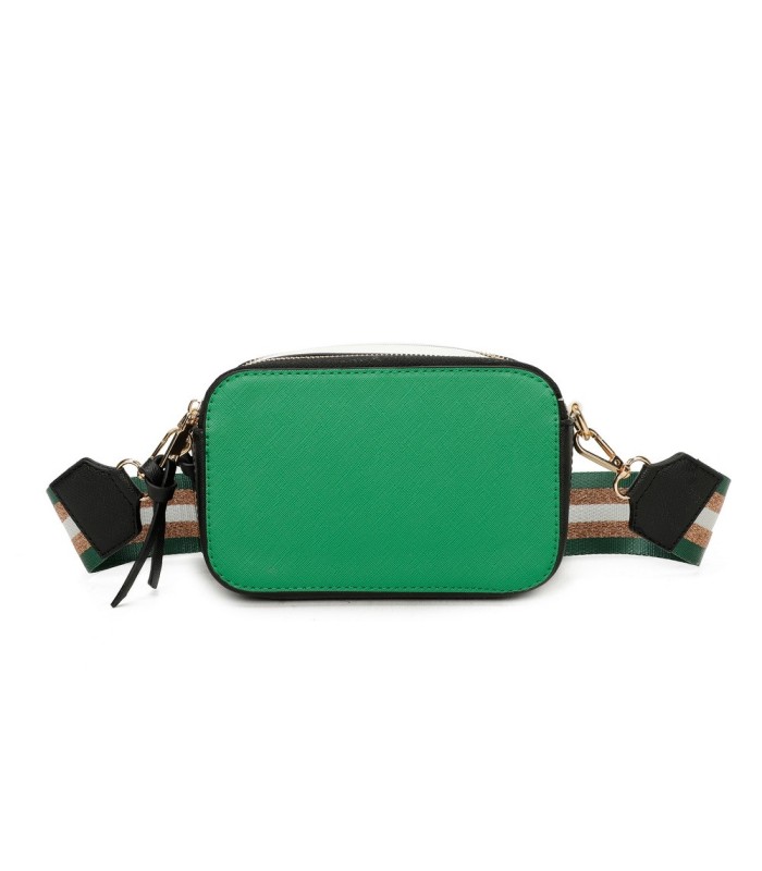 T11606 - Bolso bandolera rectangular con dos compartimentos