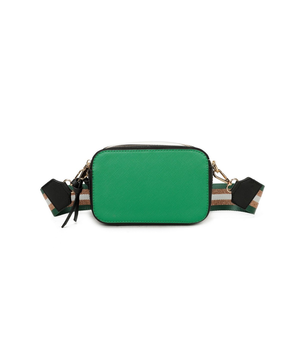 T11606 - Bolso bandolera rectangular con dos compartimentos