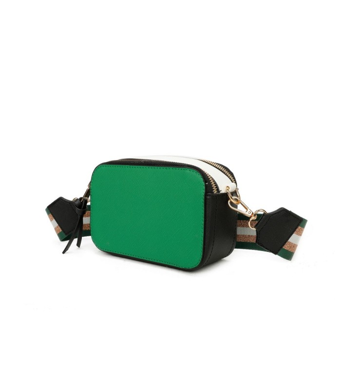 T11606 - Bolso bandolera rectangular con dos compartimentos