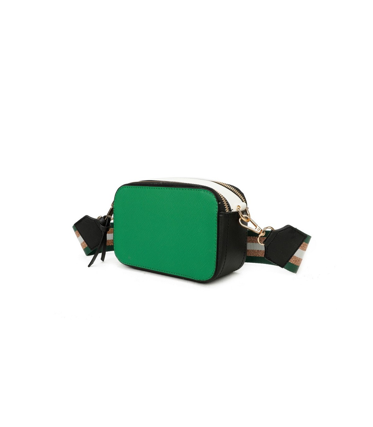 T11606 - Bolso bandolera rectangular con dos compartimentos