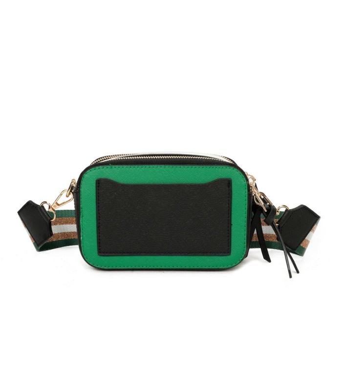 T11606 - Bolso bandolera rectangular con dos compartimentos