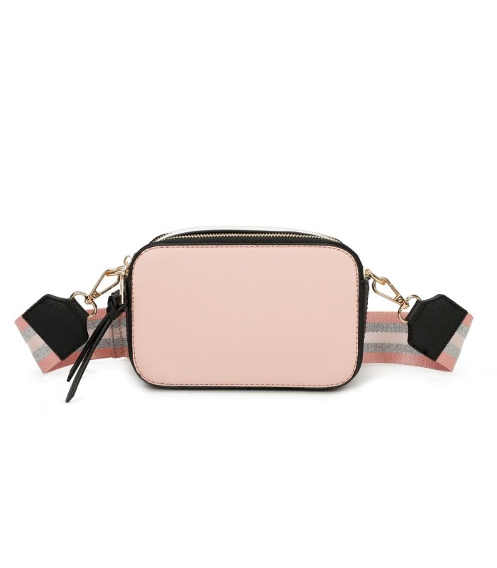 T11606 - Bolso bandolera rectangular con dos compartimentos
