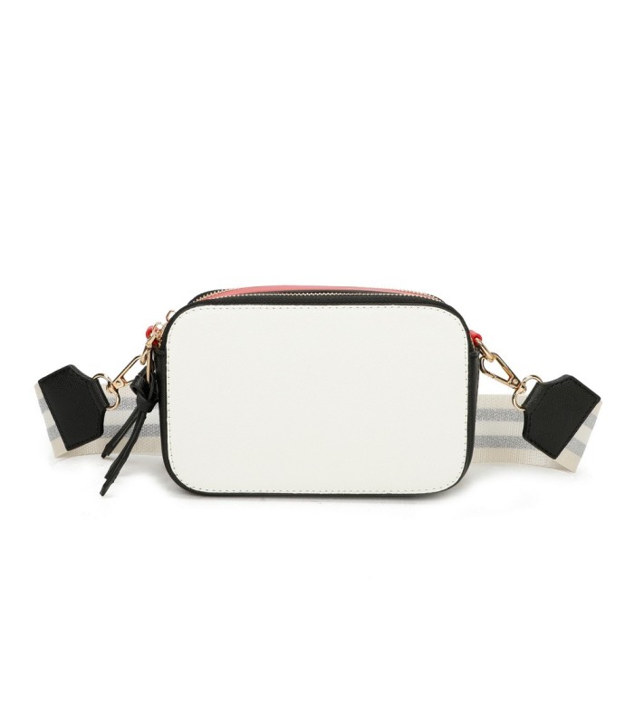 T11606 - Bolso bandolera rectangular con dos compartimentos
