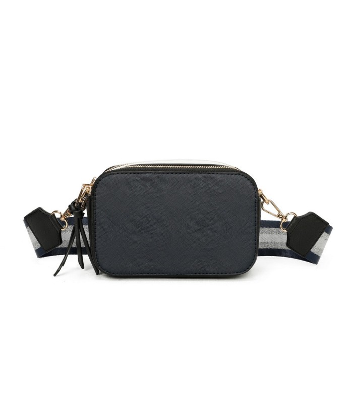 T11606 - Bolso bandolera rectangular con dos compartimentos