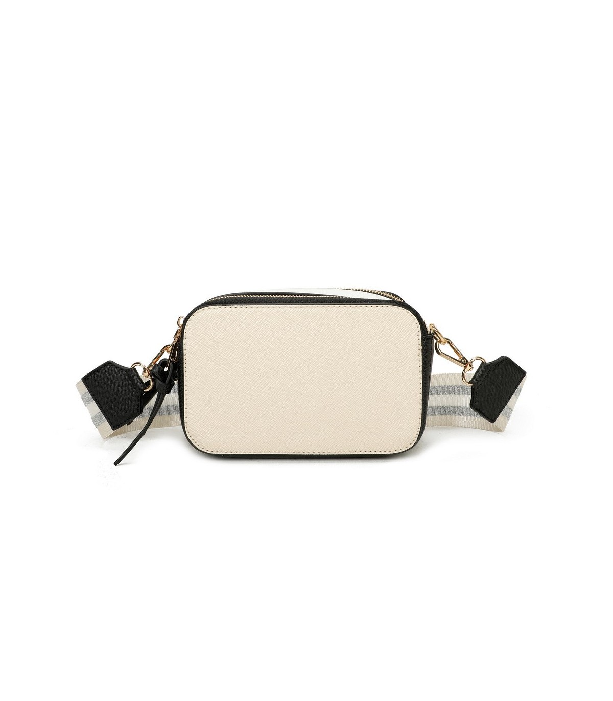 T11606 - Bolso bandolera rectangular con dos compartimentos