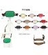 T11606 - Bolso bandolera rectangular con dos compartimentos