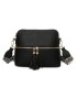 T11568 - Bolso bandolera con motivos geométricos y borlas de adorno