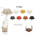 T11568 - Bolso bandolera con motivos geométricos y borlas de adorno