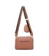 T11553 - Bolso bandolera con bolsillo de monedero del mismo color