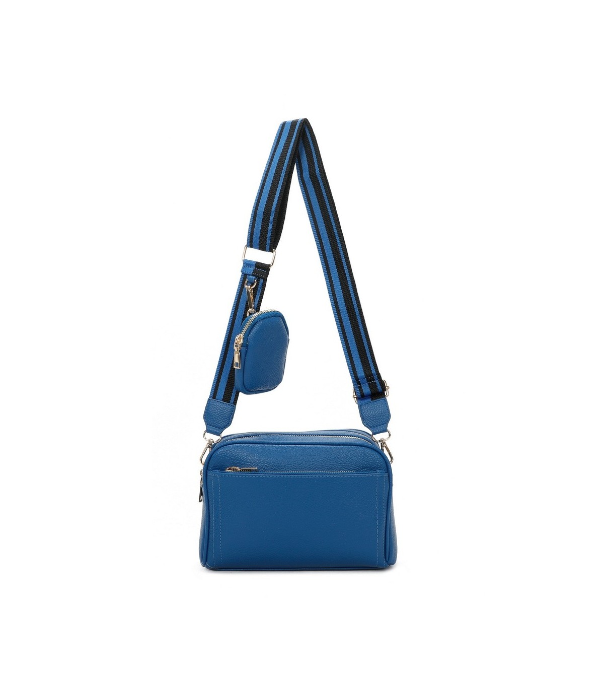 T11553 - Bolso bandolera con bolsillo de monedero del mismo color
