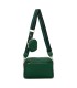 T11553 - Bolso bandolera con bolsillo de monedero del mismo color