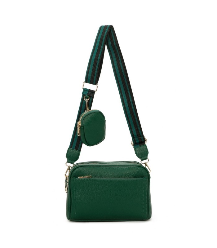 T11553 - Bolso bandolera con bolsillo de monedero del mismo color