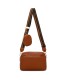 T11553 - Bolso bandolera con bolsillo de monedero del mismo color