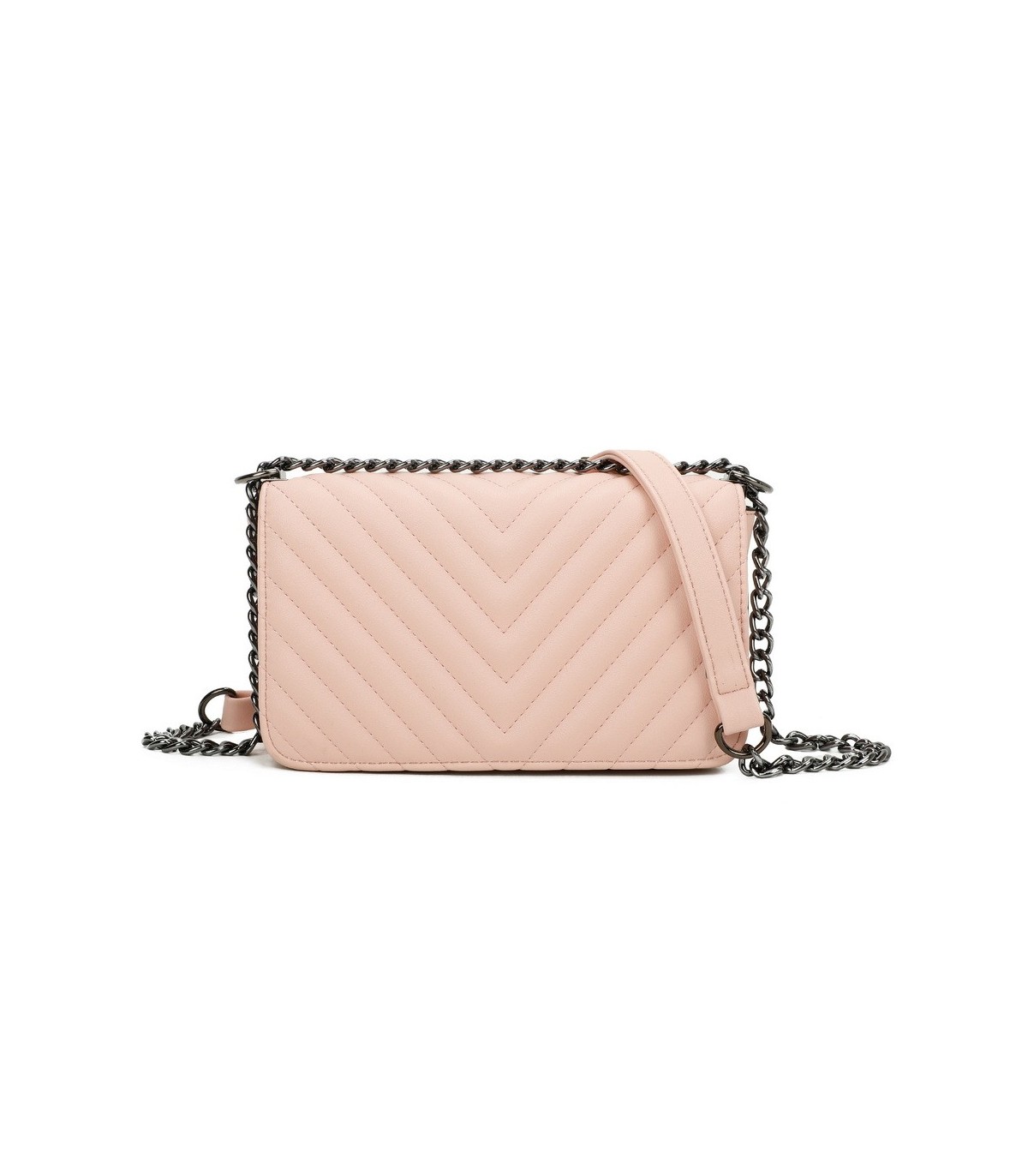 T11394 - Bandolera para mujer de herraje negro