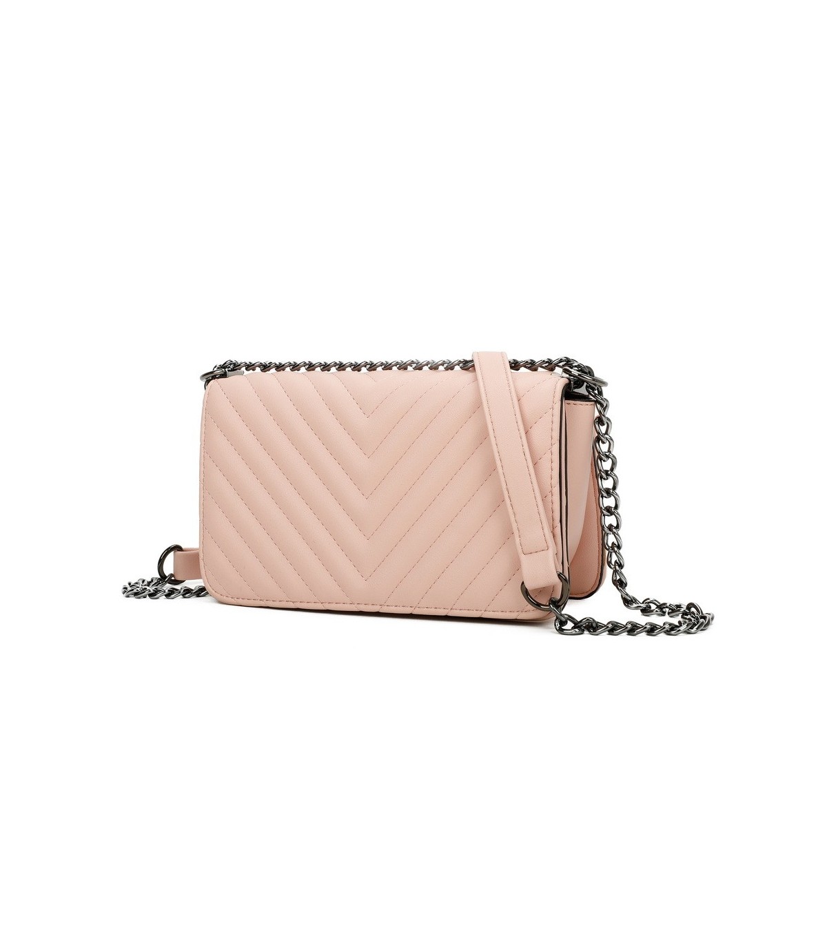 T11394 - Bandolera para mujer de herraje negro