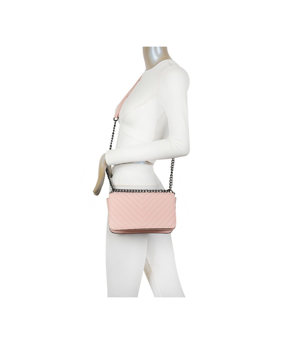 T11394 - Bandolera para mujer de herraje negro