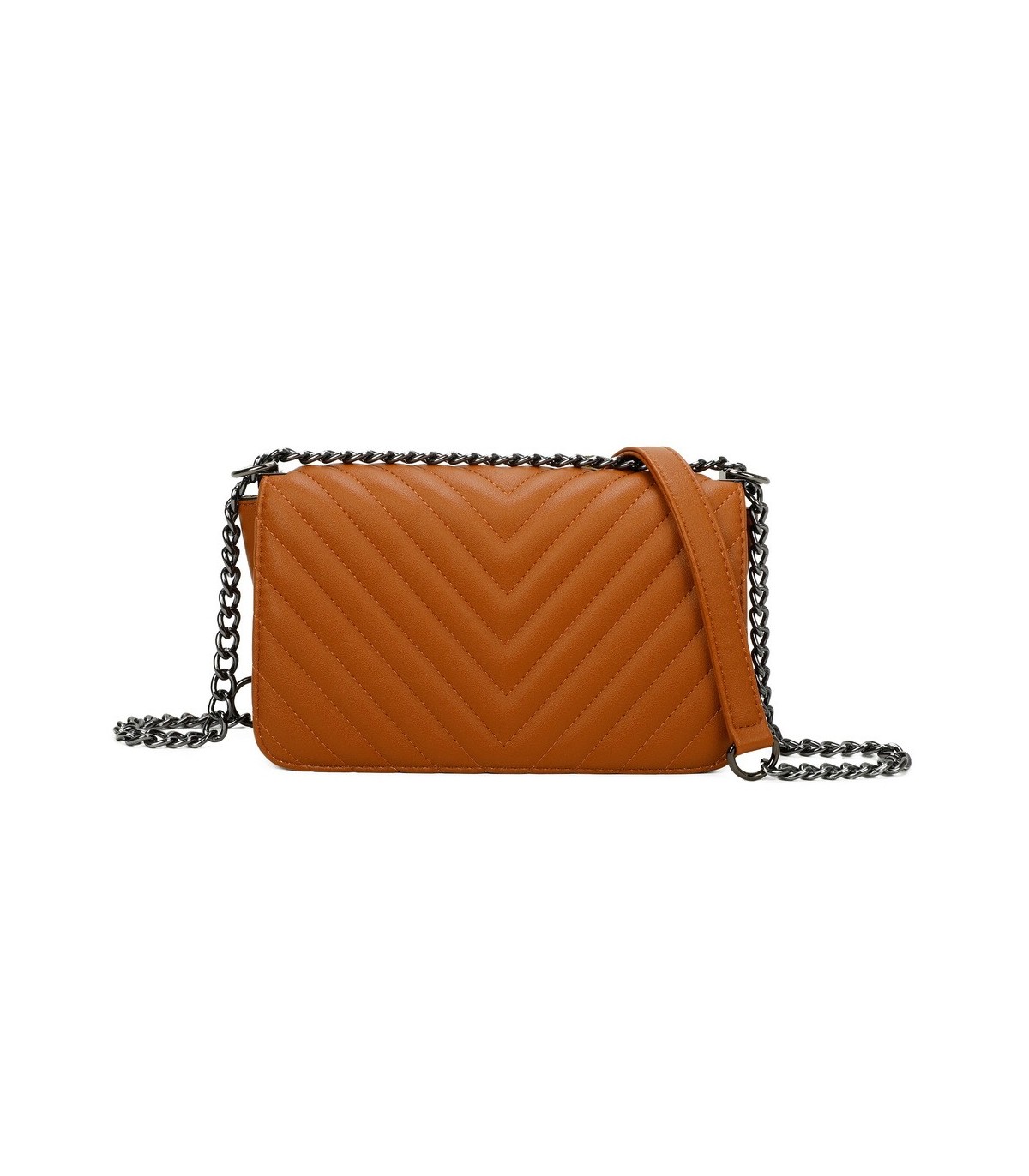 T11394 - Bandolera para mujer de herraje negro
