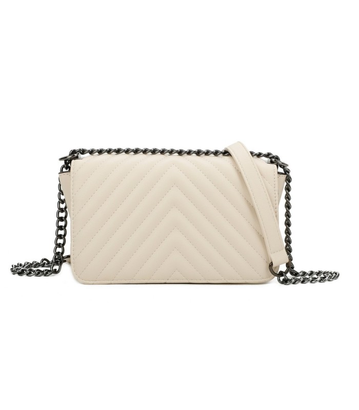 T11394 - Bandolera para mujer de herraje negro