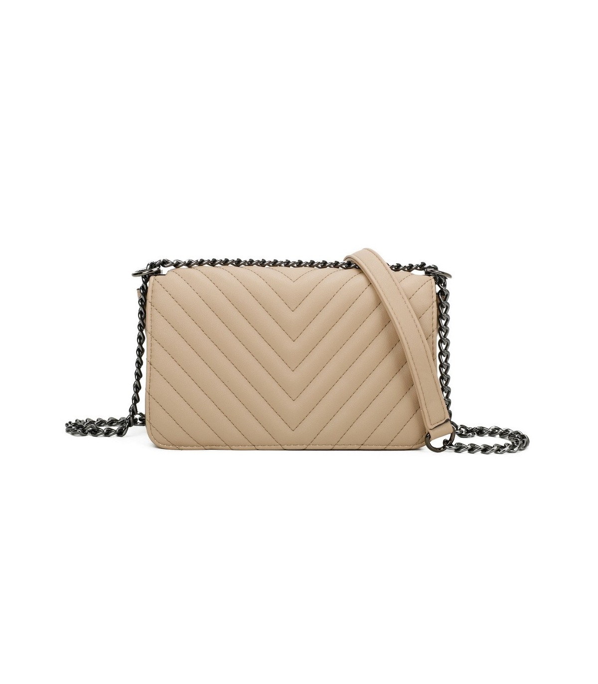 T11394 - Bandolera para mujer de herraje negro