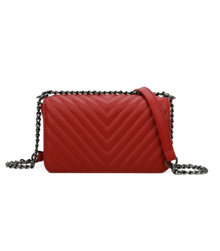 T11394 - Bandolera para mujer de herraje negro