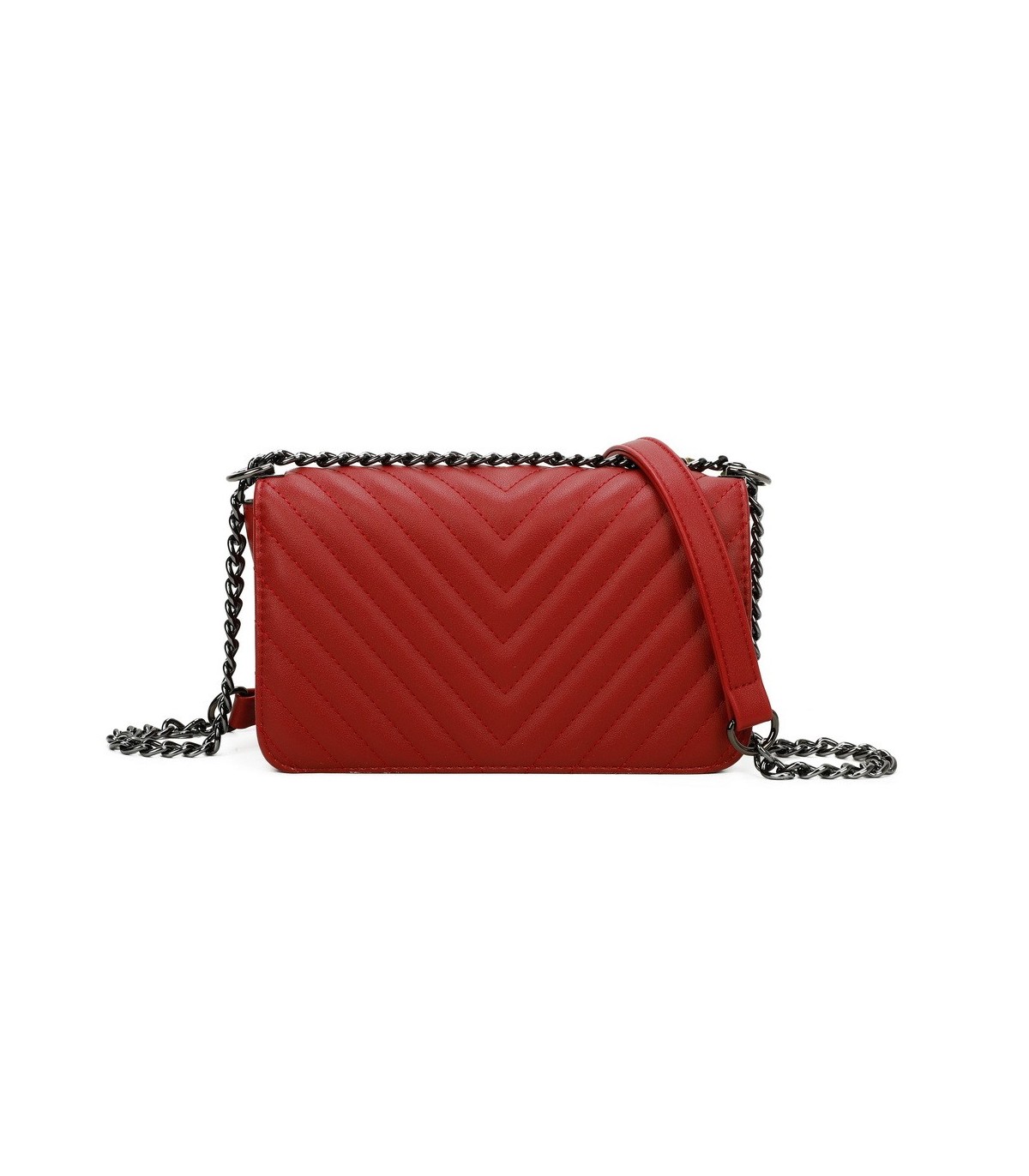 T11394 - Bandolera para mujer de herraje negro