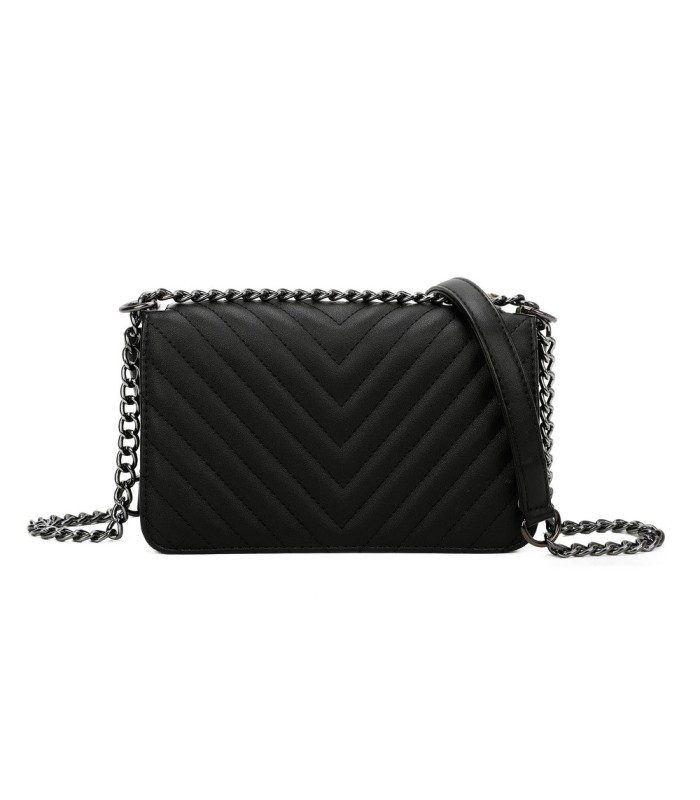T11394 - Bandolera para mujer de herraje negro