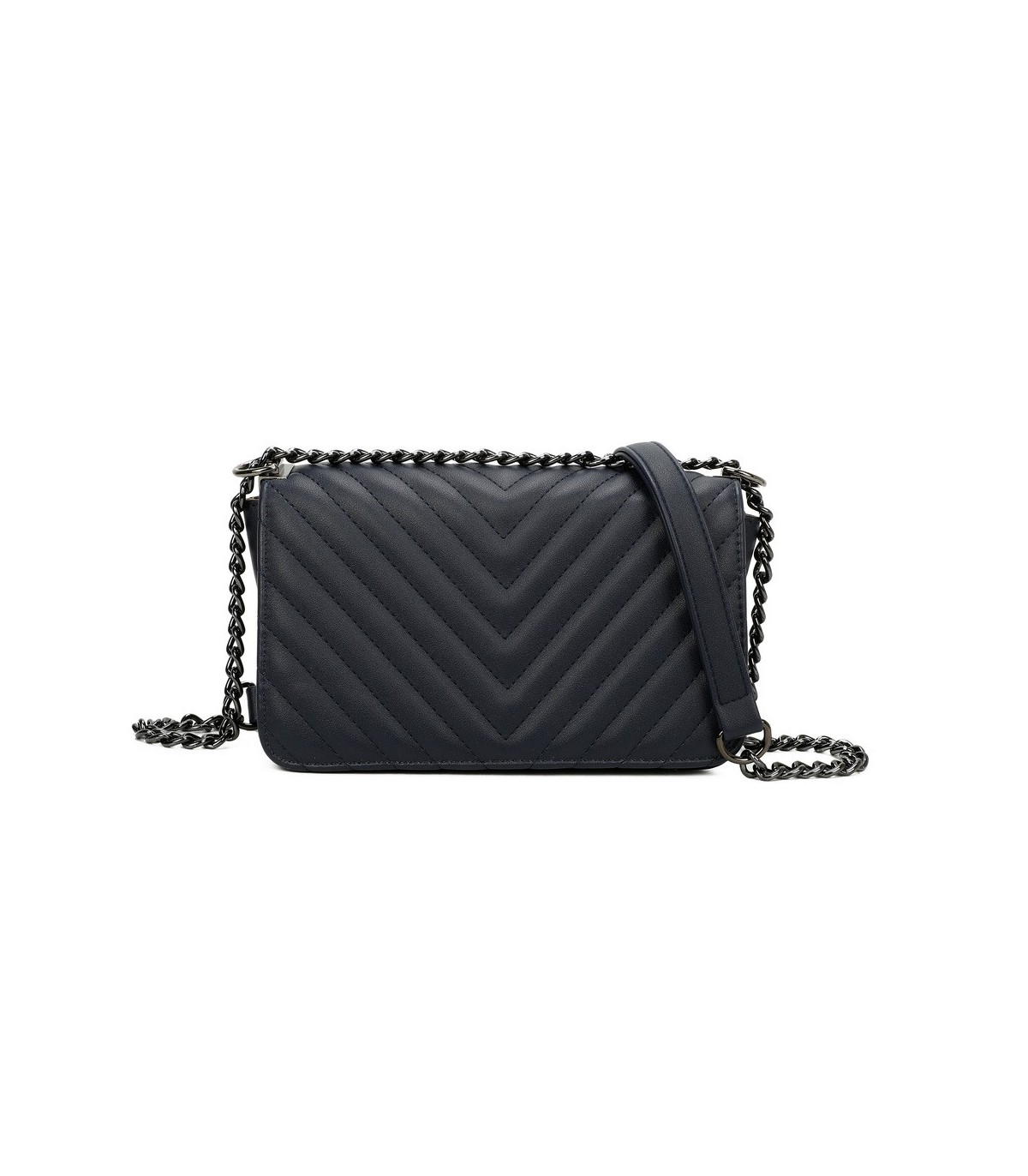 T11394 - Bandolera para mujer de herraje negro