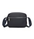 T11680 - Bolso bandolera rectangular con bolsillo de cierre de cremallera