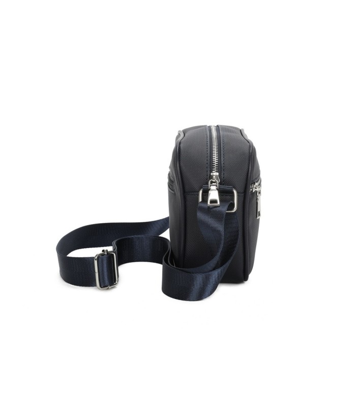 T11680 - Bolso bandolera rectangular con bolsillo de cierre de cremallera