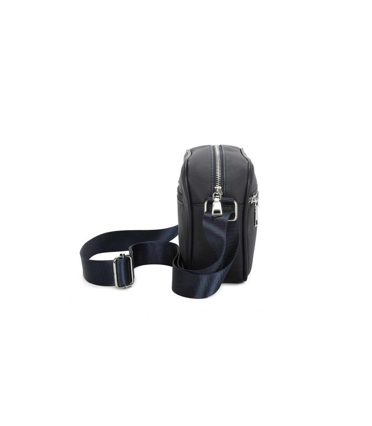 T11680 - Bolso bandolera rectangular con bolsillo de cierre de cremallera