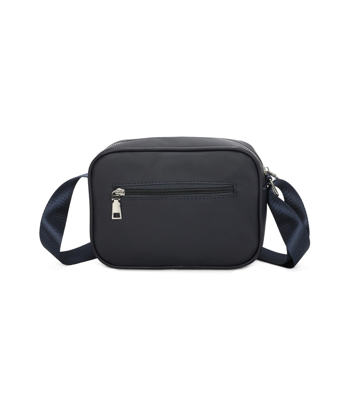 T11680 - Bolso bandolera rectangular con bolsillo de cierre de cremallera