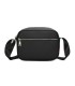 T11680 - Bolso bandolera rectangular con bolsillo de cierre de cremallera