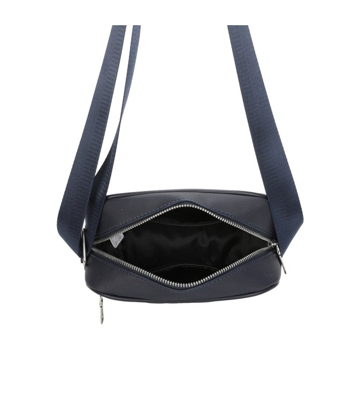 T11680 - Bolso bandolera rectangular con bolsillo de cierre de cremallera