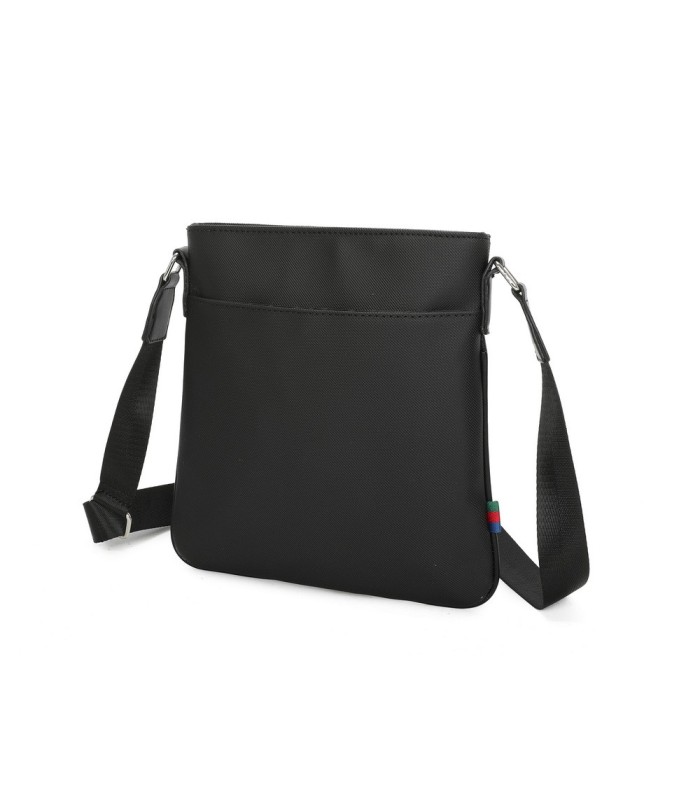 T11681 - Bolso bandolera cuadrado con bolsillo de cierre de cremallera