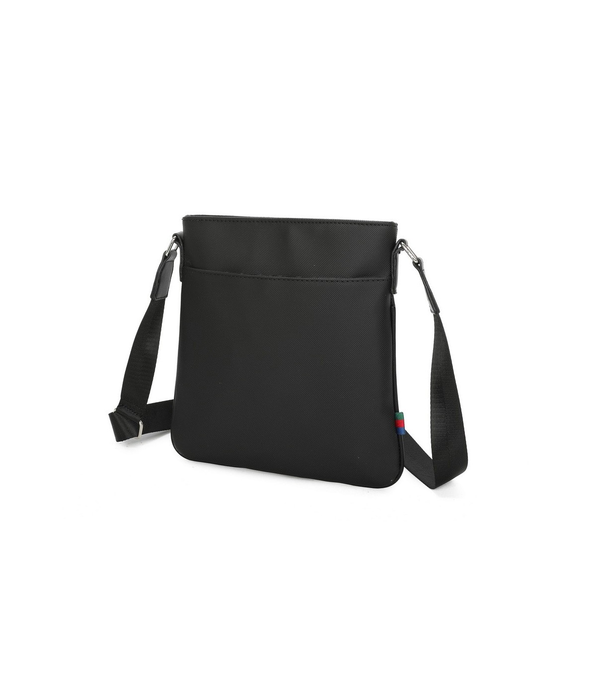 T11681 - Bolso bandolera cuadrado con bolsillo de cierre de cremallera
